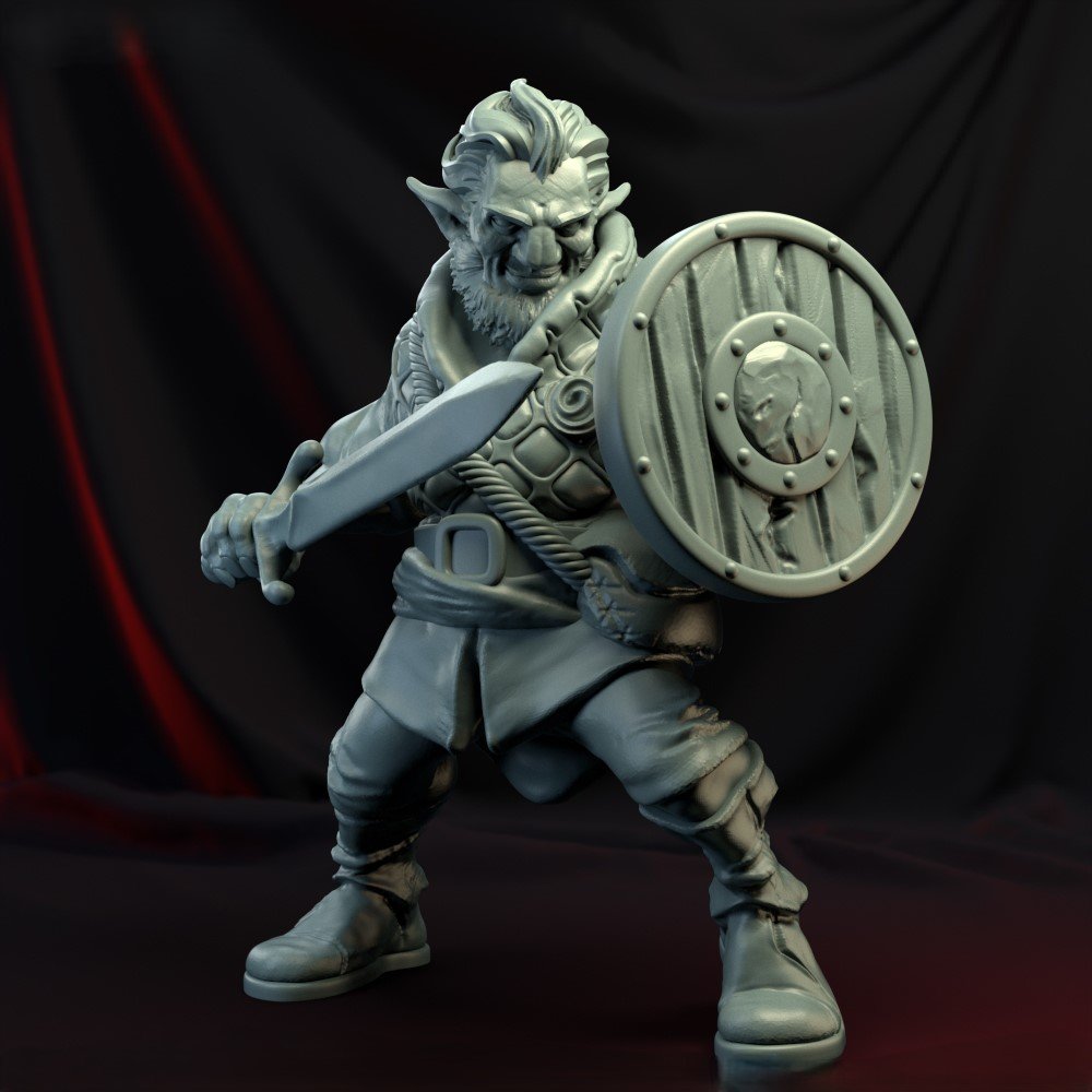 Firbolg01 - By AiR Horned Shield Fighter (Firbolg) - Image 1