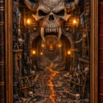 Orc Skull 2 Book Nook (1)