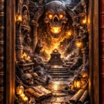 skull book nook stls (1)